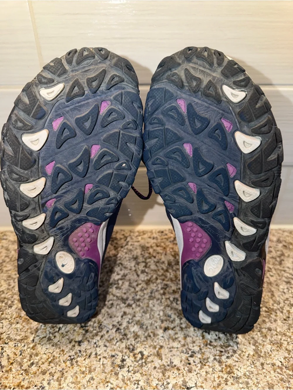 Oboz Women's Navy and Brown Hiking Boots - Picture 7 of 9